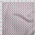 thumbnail image 3 of oneOone Cotton Poplin Fabric Diamond & Swirl Ikat Printed Craft Fabric BTY 56 Inch Wide, 3 of 4