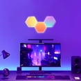 thumbnail image 1 of EQWLJWE Lumières Murales Hexagonales RGB Alimentation USB Synchronisation Musicale Ambiance de Jeu de Chambre, 1 of 8