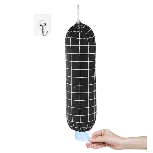 Bovemsi Clearance Kitchen Garbage Bag Storage Bag Large Grocery Bag Wall Hanging Plastic Bag Storage Hanging Bagfor Home Kitchen Traveling Drawstring Washable