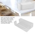 thumbnail image 3 of Paper Hand Towel Tray, Modern 9.5x5.5x2.5in Easy Access Clear Napkin Storage Holder Acrylic  For Dining, 3 of 8