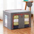 thumbnail image 1 of EGNMCR Closet Organizers and Storage, Storage Trunks & Bag Foldable Storage Bags Clothes Blanket Quilt Closet Sweater Organizer Box Pouch Home storage, 1 of 2