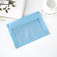 thumbnail image 5 of Dvruxg 2 Pcs Trousse à Crayons, Trousse à Crayons Trois Trous Fermeture Éclair Simple Sac de Rangement Transparent en PVC, Grande Capacité Trousse à Crayons avec Fermeture Éclair Classeur Transparent, 5 of 5