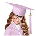 thumbnail image 2 of MIASHUI Kids Kindergarten Graduation Caps with Tassel Preschool Uniform Accessories,Pink,M, 2 of 4