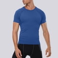 thumbnail image 2 of Kaemgyyd Compression Shirt Men Breathable Short Sleeve Slim Athletic Sports Undershirt Quick-Dry Stretch Running Workout Tops, 2 of 4