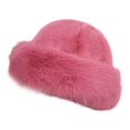 thumbnail image 1 of Esquirla Cossack Hat Russian Hat Beanie Winter Faux Hat for Snow Snowboard Riding Pink, 1 of 8
