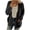 Black, variant on fartey Womens Fuzzy Sherpa Hooded Cardigan Coat Winter Double Fleece Open Front Jacket Coat Plush Warm Plus Size Button Down Outwear, S-5XL