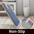 thumbnail image 3 of ORUYROP Memory Foam Toilet Bath Mat U-Shaped, Soft and Comfortable, Super Water Absorption, Non-Slip, Thick, Machine Wash and Easier to Dry for Bathroom Commode Contour Rug, 24 X 24 Inches, De, 3 of 6
