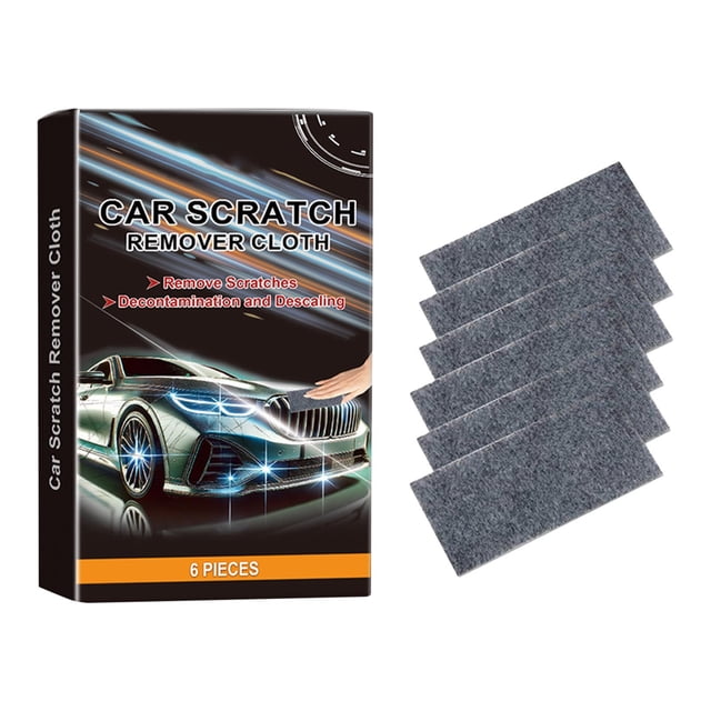 Car Scratch Repair Cloth for Minor Scratches and Stains on Auto Paint Surface – 6 Pack