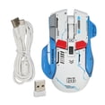 thumbnail image 2 of 3 Mode PC Mouse, Macro Programmable 2.4G Wired  10 Keys Sensitive Gaming Mouse 5 Adjustable DPI with 11 RGB Light for IOS for  White,Yellow,Black, 2 of 7