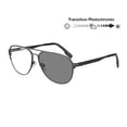 thumbnail image 2 of Photochromic Bifocal Reading Glasses Optical Hyperopia Metal Frame UV400 Sunglasses, 2 of 5