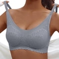 thumbnail image 1 of UPPADA Deal of Day Full Coverage Plus Size Bra Convenient Front Button Bras Cool Liftup Bra Super Gather Wireless Push-Up Bra Lifting Bras Breathable Underwear Bra, 1 of 4