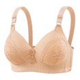 thumbnail image 2 of Weiqiqre Bras for Women Back Fat Smoothing Bra Lace Underwire Full Coverage Padded Bras with Support, 2 of 7