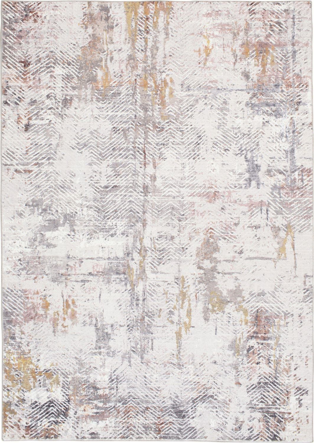 Tapis tissé gris clair et violet Banburry