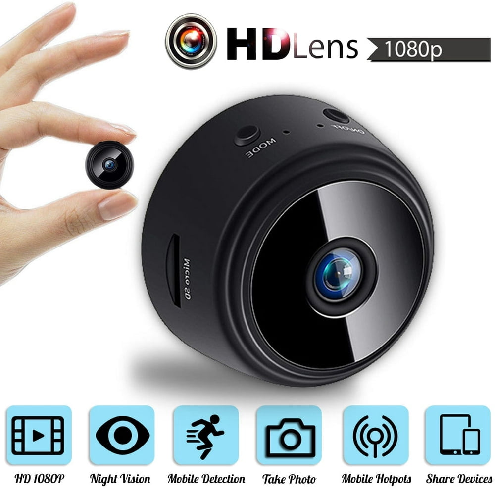 POINTERTECK Mini Camera 1080P HD Wireless WiFi Cameras Home Cam for ...