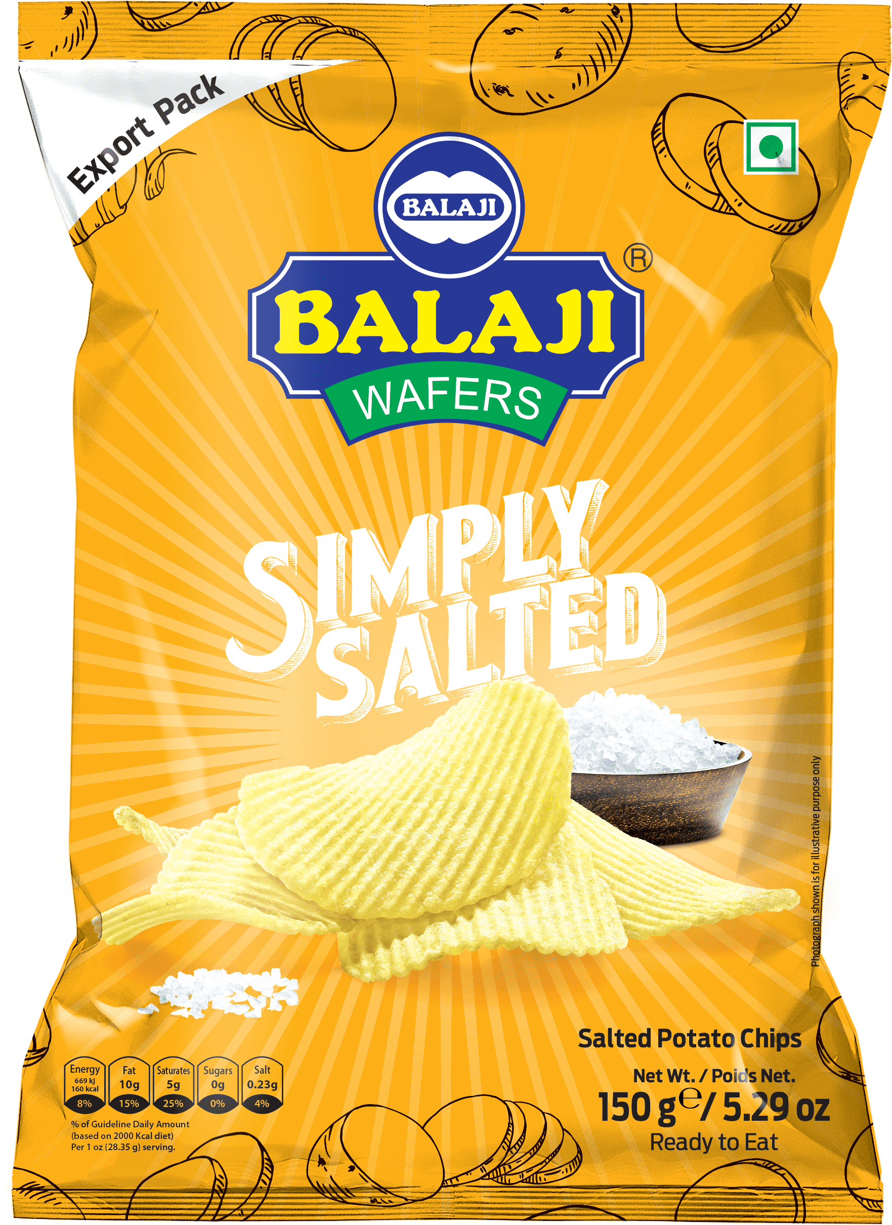 Balaji Wafers Simply salted