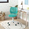 thumbnail image 4 of Gymax Kids Desk Chair Ergonomic Swivel Children Mesh Study Height Adjustable Turquoise, 4 of 9