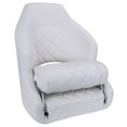 thumbnail image 4 of NORTHCAPTAIN Premium Captains Bucket Seat Sports Flip Up Boat Seat with Seat Cover,White, 4 of 6