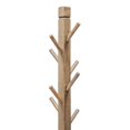 thumbnail image 3 of Manteau Rena, Support d'Arbre à Chapeaux, 8 Tiges en Bois, Acajou Brun Pâle de 72 Pouces, 3 of 17