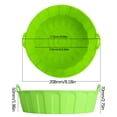 thumbnail image 4 of TIMIFIS Air Silicone Pot en pour Friteuse à Chaud, Doublures en Silicone pour Friteuse à Air Chaud Rondes Sûres pour les Aliments Antiadhésives Accessoires de Panier de Friteuse à Air, Remplacement Réutilisable du Papier Parchemin Inflammable Convient, 4 of 6