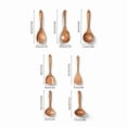 thumbnail image 3 of Product Tableware 2 - 7PCS Wooden Cooking Utensils Kitchen Utensil Natural Teak Wood Spatula Spoon Set for Nonstick Pans - Durable Hardwood Tools, 3 of 8