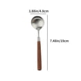 thumbnail image 3 of TIMIFIS Stainless Steel Cutlery Stainless Steel Flatware Set Stainless Steel Flatware Set Spoon and Fork Set Kitchen Utensils Cutlery Set Dishwasher Safe Kitchen Gadgets, 3 of 6