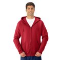 thumbnail image 1 of Jerzees Adult NuBlend Full Zip Hooded Sweatshirt, 2X, True Red, 1 of 1