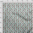 thumbnail image 2 of oneOone Cotton Silk Fabric Leaves & Floral Block Print Fabric BTY 42 Inch Wide, 2 of 4