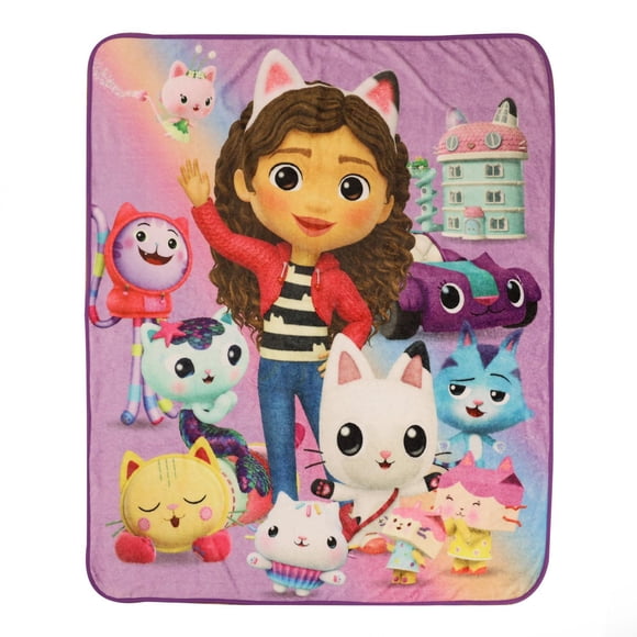 Gabby's Dollhouse Kids Throw Blanket, 50" x 60"