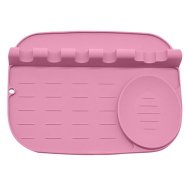 Silicone Utensil Rest with Drip Pad for Multiple Utensils Heat-Resistant BPA-Free Spoon Rest Spoon Holder
