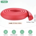 thumbnail image 3 of Uxcell 1 Pack Corner Guards Edge Protectors 6.5 Ft L-Shape for Furniture Red, 3 of 6