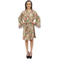 thumbnail image 1 of Bimba Robe de Chambre Florale pour Femmes Kimono de Mariée et Demoiselle d'Honneur - 30, 1 of 6