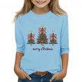 thumbnail image 2 of YUNAFFT T-Shirt à Manches Courtes pour Garçons et Filles 3-12 Ans avec Imprimé Graphique de Noël, Col Rond Décontracté, Haut Extensible Type Coton, Confortable pour le Quotidien, 2 of 4