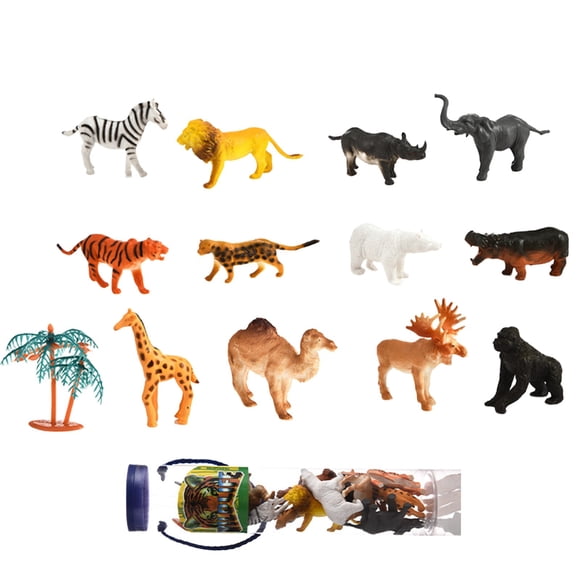 Binwennn Animal Models Realistic Large Animal Dinosaur Statues Jungle Animal Toys Hot Dots Kindergarten Big Worm on A String Go Go Smart Wheels compatible with Motorized Kids Computer for Girls 4