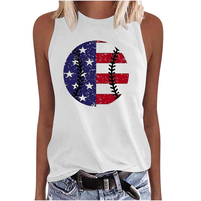 Birdeem Womens Fashion Printed Round-Neck Loose Sleeveless T-Shirt Pullover Tops