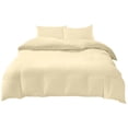 thumbnail image 2 of Washed Cotton Style 4-Piece Bedding Set Full/Queen Size Reversible Comforter Cover with Pillowcases Breathable Soft Bed Set for Dorm Room Home Decor, 2 of 6