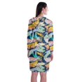 thumbnail image 4 of Moomaya Chandail à Capuchon à Manches Longues Imprimé, Robe T-Shirt en Jersey avec Poches, 4 of 6