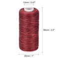 thumbnail image 3 of Unique Bargains Fil Ciré en Polyester Rouge Foncé, 55 Verges, 3 of 6