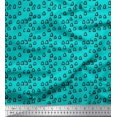 thumbnail image 1 of Soimoi Green Cotton Cambric Fabric Triangle Geometric Print Sewing Fabric Yard 56 Inch Wide, 1 of 3