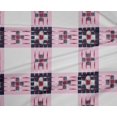 thumbnail image 4 of oneOone Polyester Lycra Fabric Check Ikat Printed Craft Fabric BTY 56 Inch Wide, 4 of 4