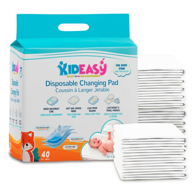 KidEasy Coussin jetable pour changer bébé – Convient à tous les âges