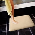 thumbnail image 4 of ABPWLY Water Absorbent Mat Velvet Solid Color Bath Mat Water Absorbent Non Slip Quick Dry Bathroom Living Room Entryway Floor Rug 40x60cm 1pc, 4 of 4