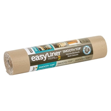 Smooth Top EasyLiner Brand Shelf Liner, Taupe, 12 in. x 10 ft.