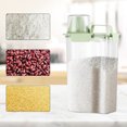 thumbnail image 2 of Rice Storage Container 3 L Plastic Transparent Food Storage Tank with Measurement Marks for Oatmeal Cereal Pasta Flour, 2 of 6