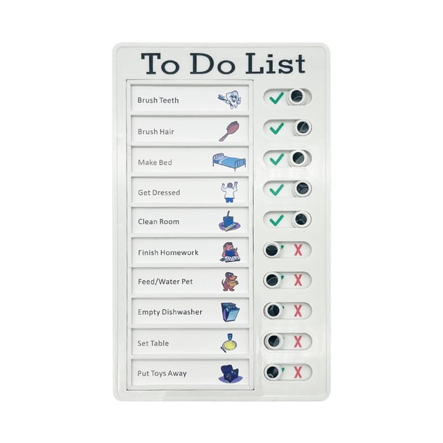 Clearance! Chore Chart for Adults Boards To Do List Rv Checklist Board Portable Chores Chart for Multiple Detachable Plastic Diy Message Home Travel Planning Reminder Chart One Size Multi-Color