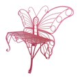 thumbnail image 3 of Banc de Jardin en Métal Papillon Rose de 60 Po, 3 of 5