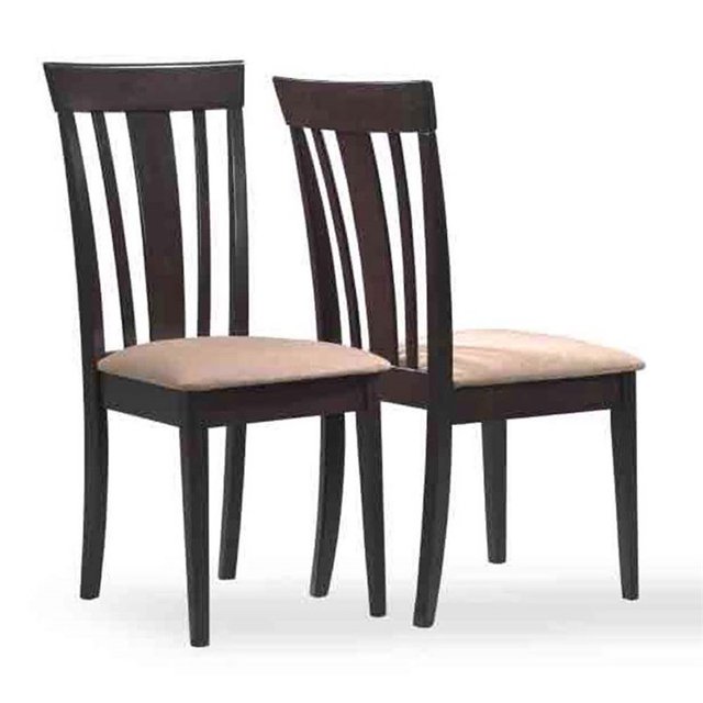 Pemberly Row Chaise de Salle à Manger en Cappuccino (Lot de 2)