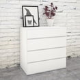 thumbnail image 4 of Nexera Paris 4-Drawer Chest, White, 4 of 6