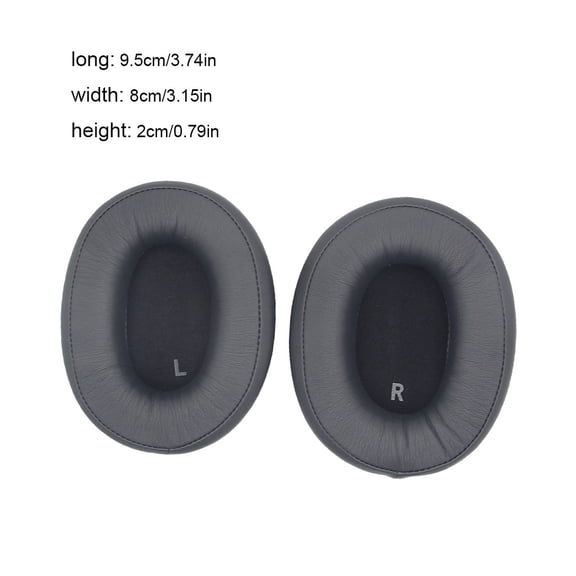 1 Paire Oreillette Coussin Pads Bruit Annulation ATH-SR9 DSR9BT WS990BT Casque Protecteur Casque Casque Remplacement pour ATH-SR9 WS990BT Casque Gris Foncé
