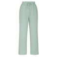thumbnail image 4 of FNFYFH Clearance Plus Size Comfortable Ladies Linen Trousers Loose, 4 of 6