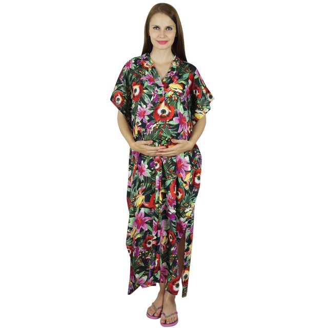 Bimba Robe de Nuit de Maternité, d'Hôpital et d'Allaitement - Boutons devant, Cadeau de Shower pour Bébé